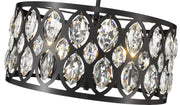 Dealey 5 Light 19.25" Chandelier in Matte Black