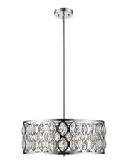 Dealey 6 Light Chandelier in Chrome