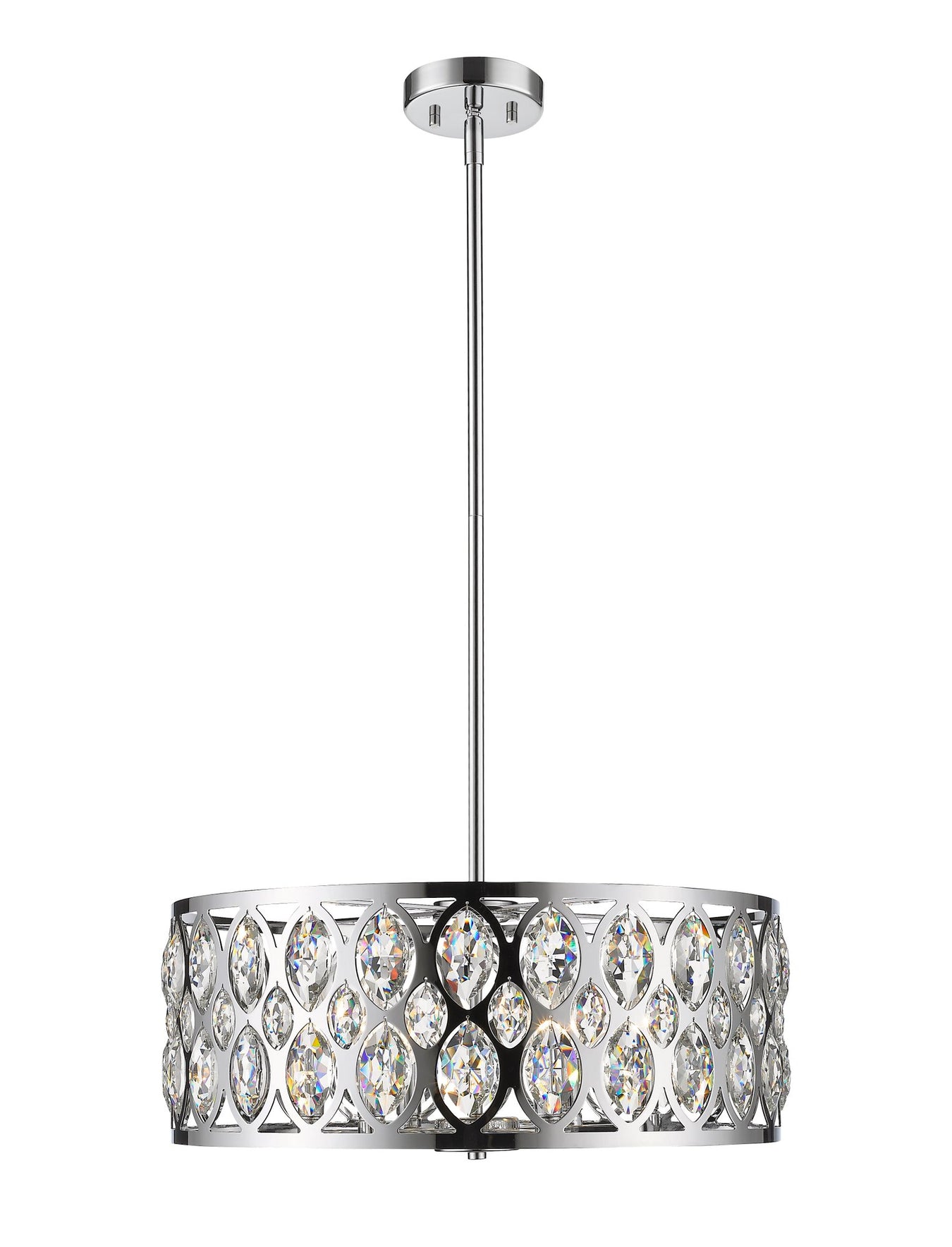 Dealey 6 Light Chandelier in Chrome