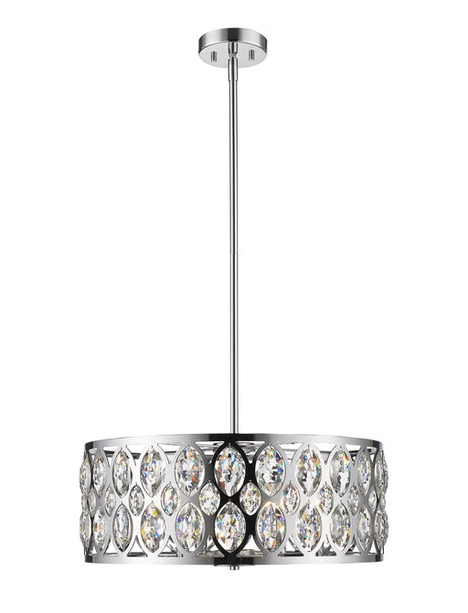 Dealey 6 Light Chandelier in Chrome