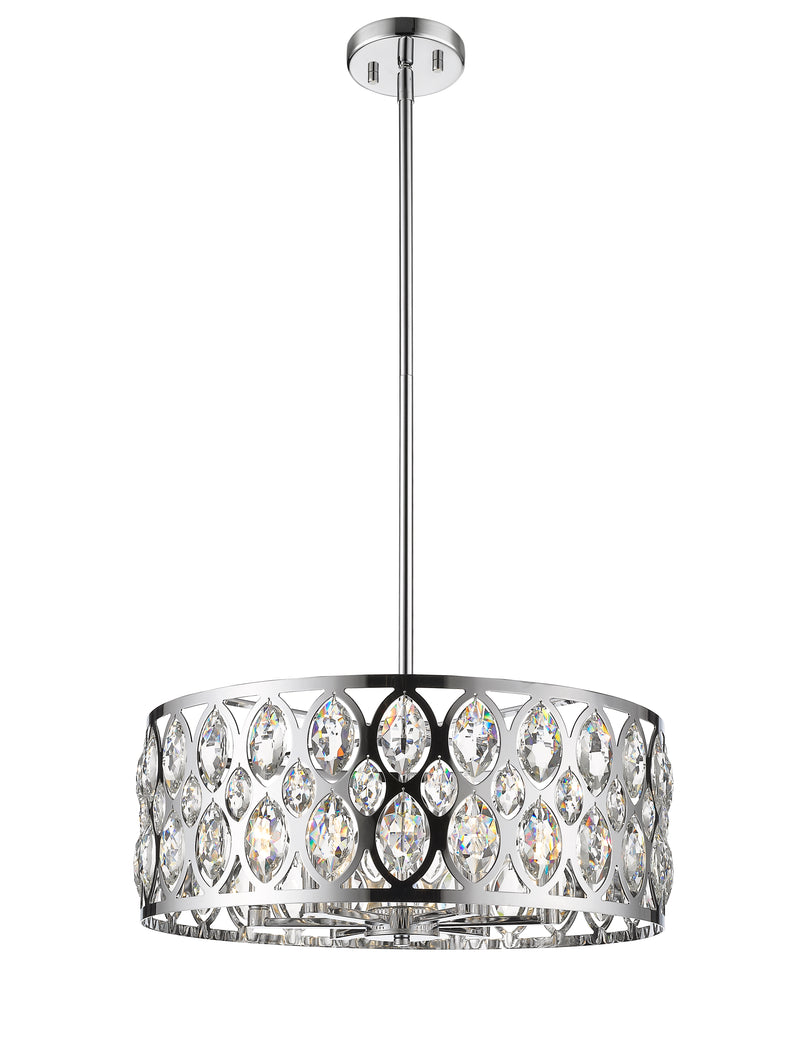 Dealey 6 Light Chandelier in Chrome