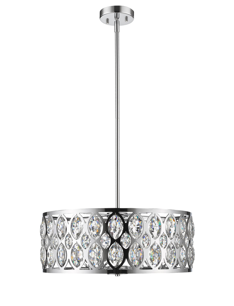 Dealey 6 Light Chandelier in Chrome
