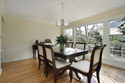 Dealey 6 Light Chandelier in Chrome in a room setting