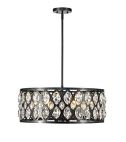 Dealey 6 Light Chandelier in Matte Black