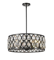 Dealey 6 Light Chandelier in Matte Black