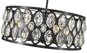 Dealey 6 Light Chandelier in Matte Black