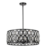 Dealey 6 Light Chandelier in Matte Black