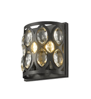 Dealey 2 Light Wall Sconce in Matte Black