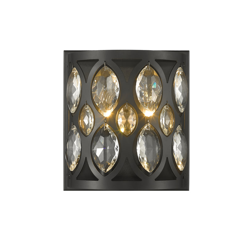 Dealey 2 Light Wall Sconce in Matte Black