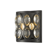 Dealey 2 Light Wall Sconce in Matte Black