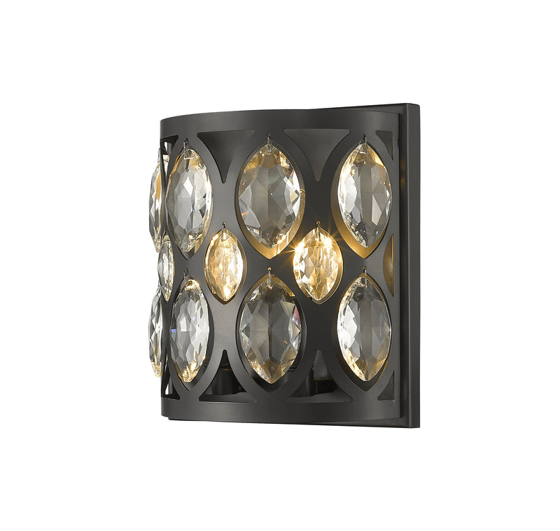 Dealey 2 Light Wall Sconce in Matte Black