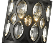 Dealey 2 Light Wall Sconce in Matte Black