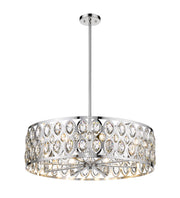 Dealey 8 Light 30.25" Pendant in Chrome
