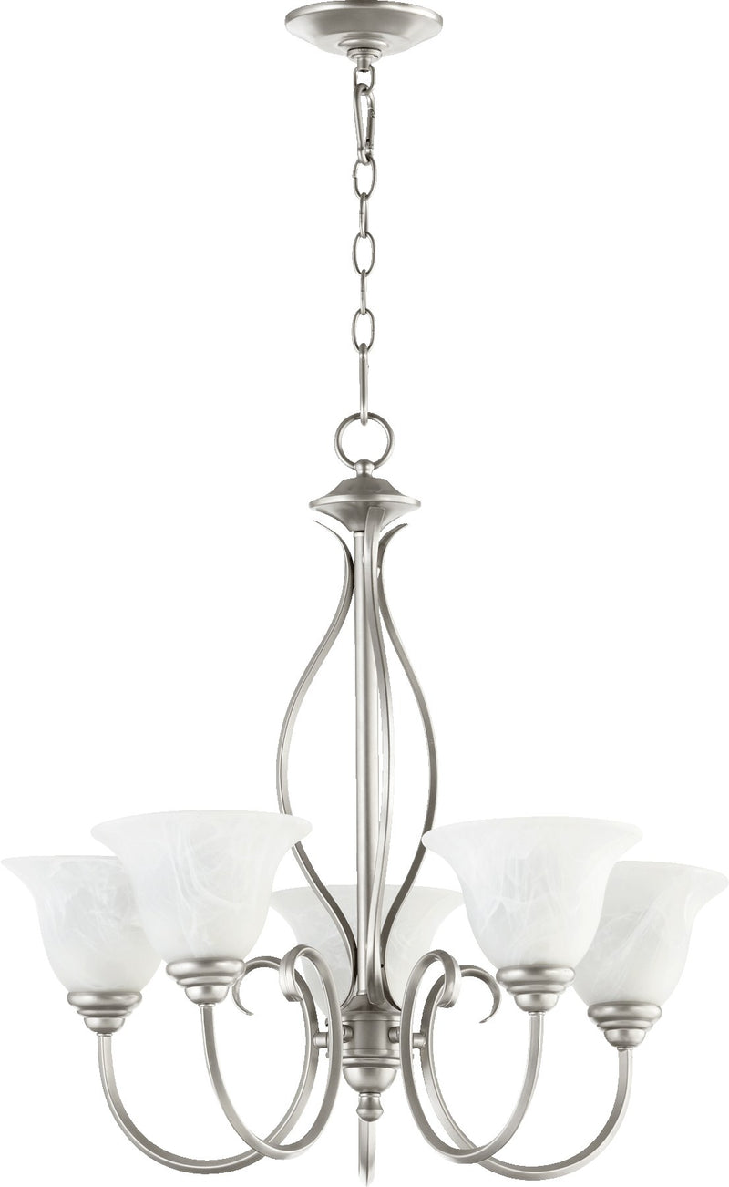 Spencer 5 Light Chandelier in Classic Nickel