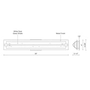 Lighthouse 26" Vanity Light in Chrome