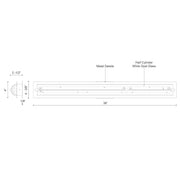 Lighthouse 38" Vanity Light in Brushed Nickel