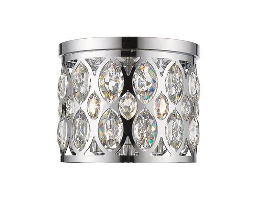 Dealey 3 Light Flush Mount in Chrome
