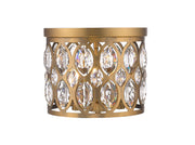 Dealey 3 Light Flush Mount in Heirloom Brass