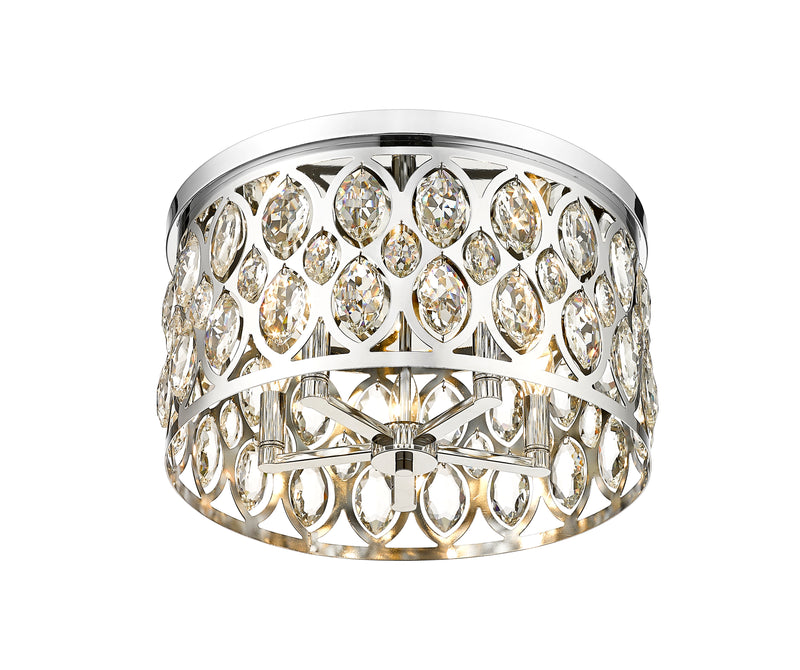 Dealey 5 Light 18" Flush Mount in Chrome