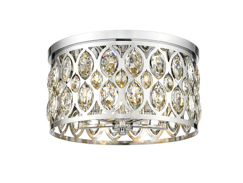 Dealey 5 Light 18" Flush Mount in Chrome