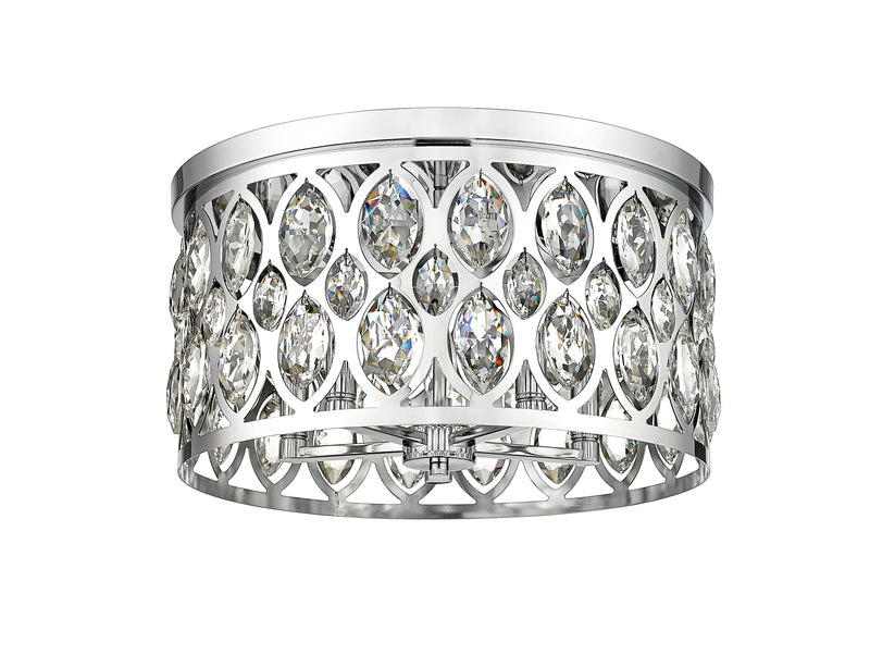 Dealey 5 Light 18" Flush Mount in Chrome