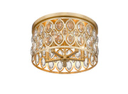 Dealey 5 Light 18" Flush Mount in Heirloom Brass