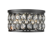 Dealey 5 Light 18" Flush Mount in Matte Black