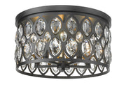 Dealey 5 Light 18" Flush Mount in Matte Black