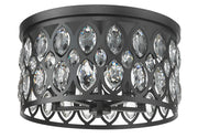 Dealey 5 Light 18" Flush Mount in Matte Black