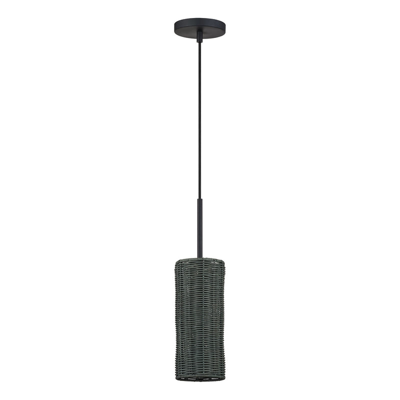 Weavington Cylinder Mini Pendant in Black