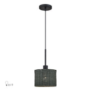 Weavington Drum Mini Pendant in Black