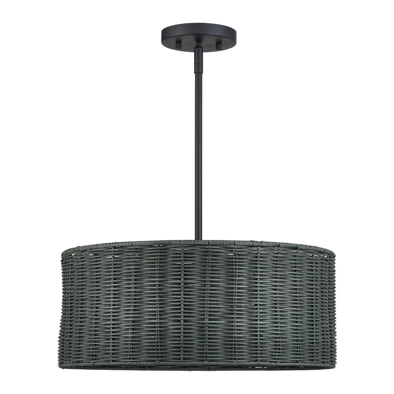 Weavington 3-Light Chandelier in Black