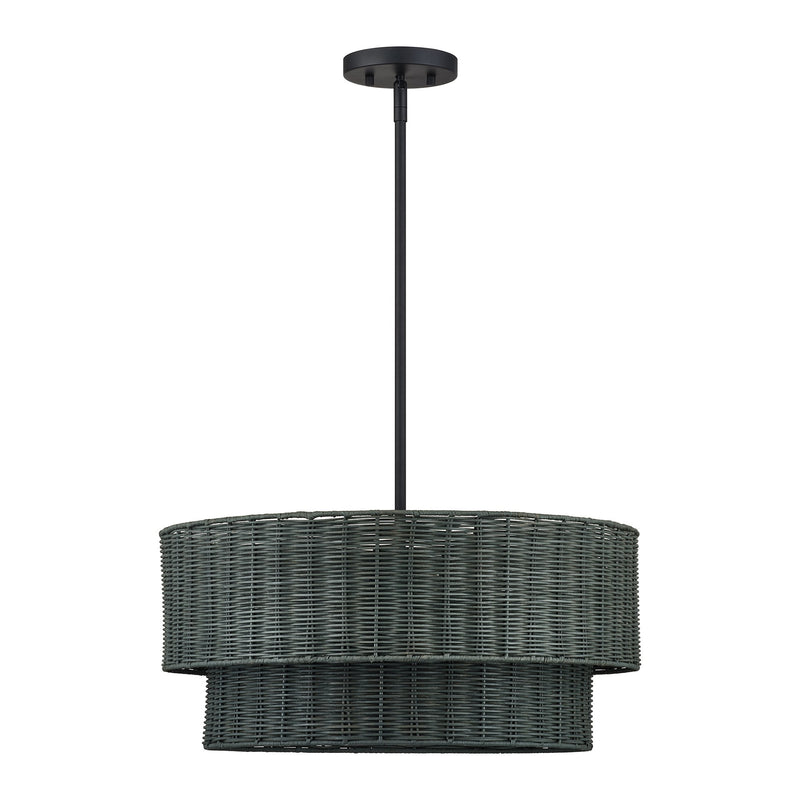 Weavington 4-Light Chandelier in Black