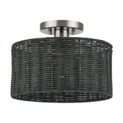 Weavington Medium Semi-Flush Mount in Brushed Nickel