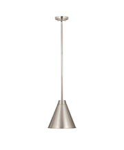 Eaton 1 Light 12" Pendant in Brushed Nickel