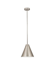 Eaton 1 Light 12" Pendant in Brushed Nickel