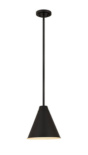 Eaton 1 Light 12" Pendant in Matte Black