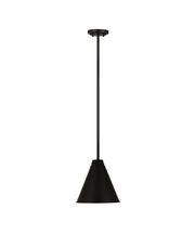 Eaton 1 Light 12" Pendant in Matte Black