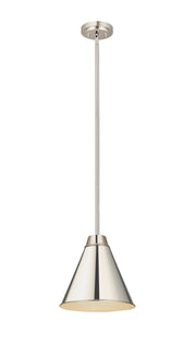 Eaton 1 Light 12" Pendant in Polished Nickel
