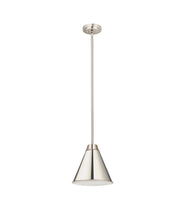 Eaton 1 Light 12" Pendant in Polished Nickel