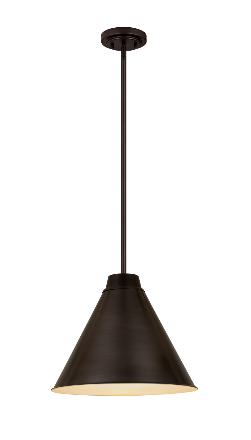 Eaton 1 Light 18" Pendant, 6011 Series in Bronze Plate
