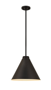 Eaton 1 Light 18" Pendant, 6011 Series in Matte Black
