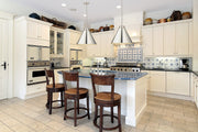 Eaton 1 Light 18" Pendant, 6011 Series in Polished Nickel in a room setting