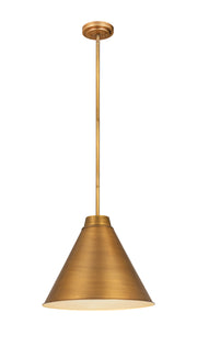 Eaton 1 Light 18" Pendant, 6011 Series in Rubbed Brass