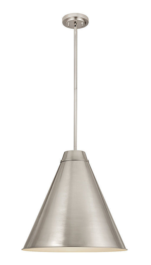 Eaton 1 Light 24" Pendant in Brushed Nickel