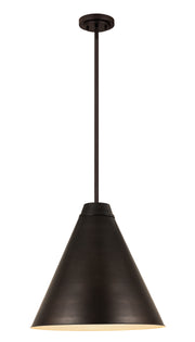 Eaton 1 Light 24" Pendant in Bronze Plate