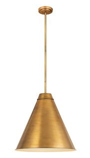 Eaton 1 Light 24" Pendant in Rubbed Brass