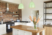 Z-Studio 3 Light 19" Pendant in Mint in a room setting