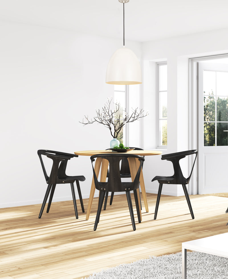 Z-Studio 3 Light 19" Pendant in Satin White in a room setting