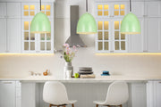 Z-Studio 1 Light 9.5" Pendant in Mint in a room setting